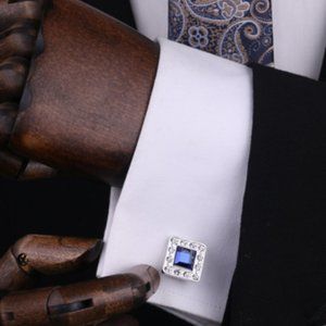 Shirt cufflinks round cuff nails simple